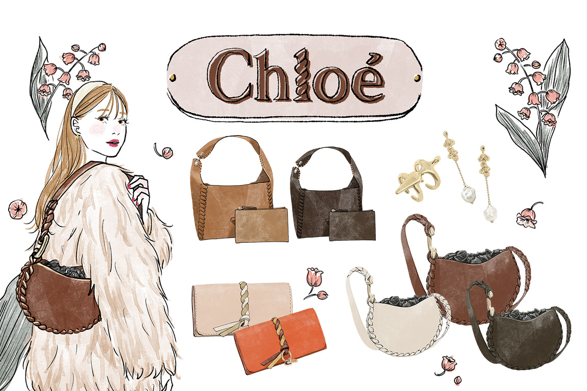 ソフトレザーのホイップステッチがアイコニックな『Chloe(クロエ)』の